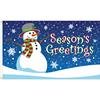 SEASONS GREETING SNOWMAN FLAG