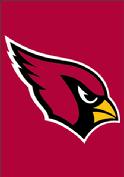 ARIZONA CARDINALS APPLIQUED GARDEN FLAG