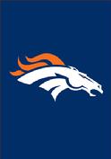 DENVER BRONCOS APPLIQUED GARDEN FLAG