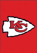 KANSAS CITY CHIEFS APPLIQUED GARDEN FLAG