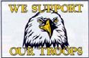 We Support Our Troops 3 x 5 Nylon Flag