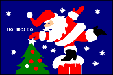 ROOF TOP SANTA 3 X 5 FLAG