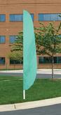 aqua feather flag 12' x 26"