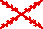 CROSS OF BURGUNDY HISTORICAL FLAG