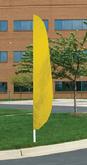 NYLON YELLOW FEATHER FLAG