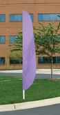 NYLON LILAC FEATHER FLAG